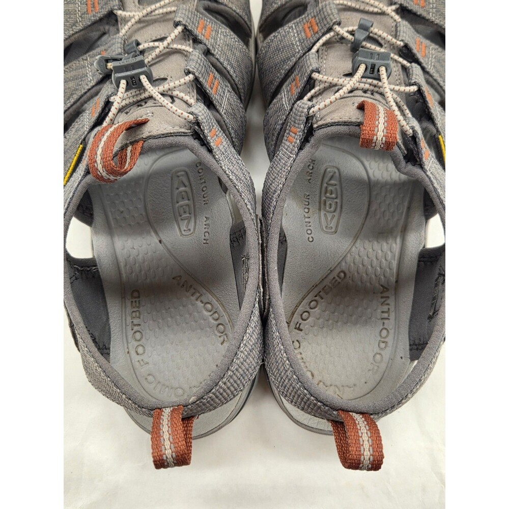 KEEN Clearwater CNX Men's Sandals Size 11 Gray Rust Waterproof Hiking Water Shoe - Picture 4 of 8